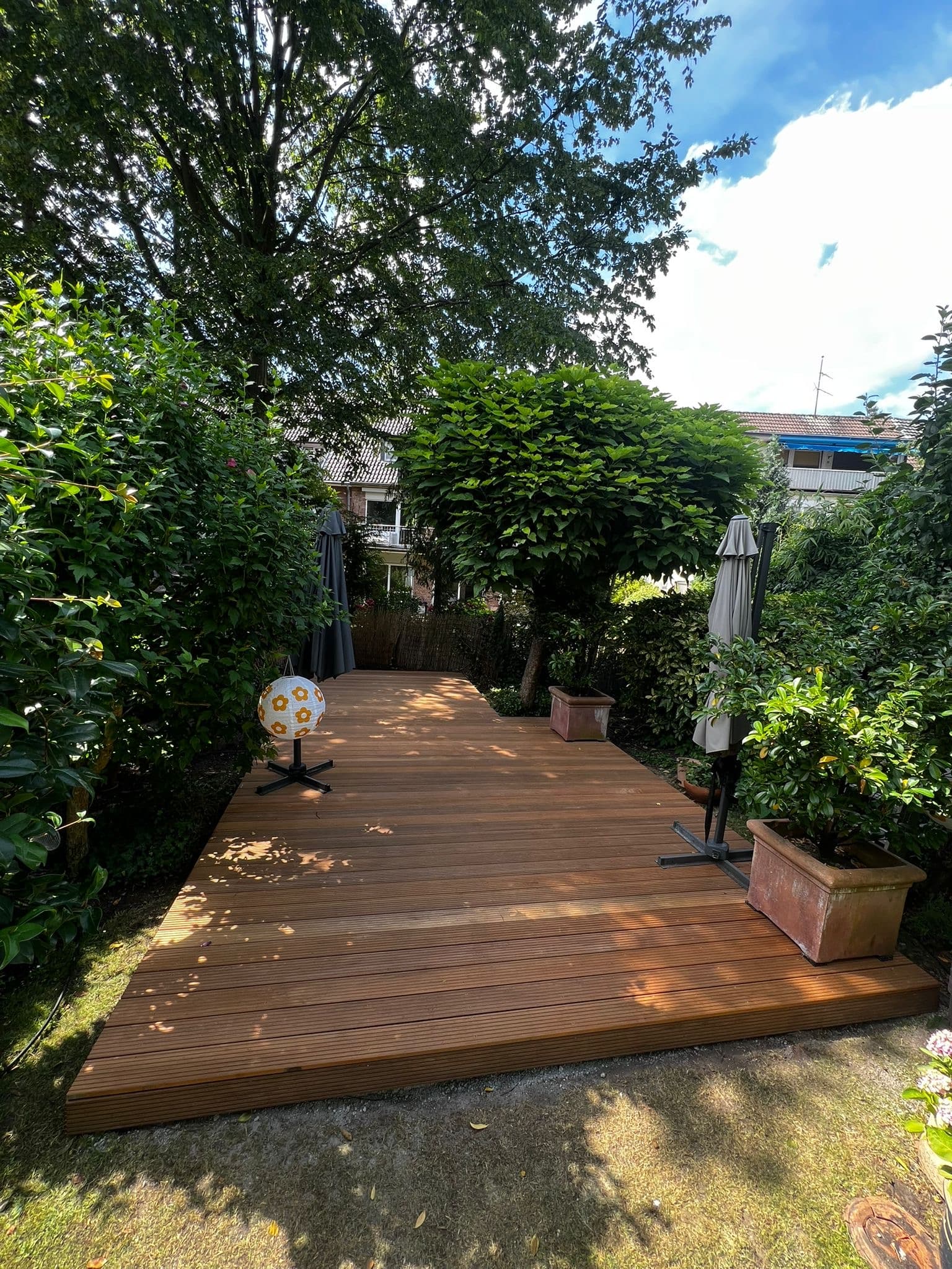 Terrasse aus Bankirai-Holz